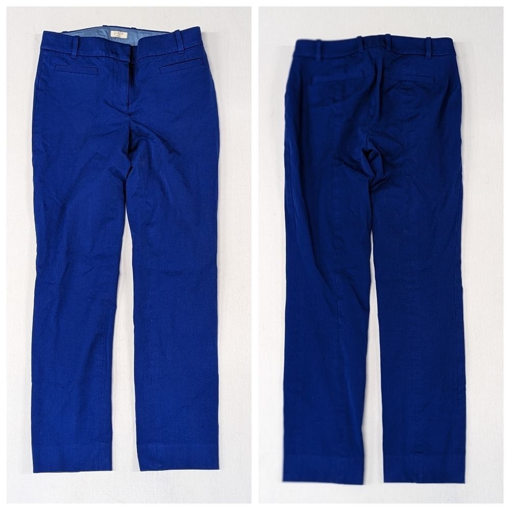 J. Crew Size 0S Stretch Blue‎ Dress Pants Preppy Nautical Career wear Normcore